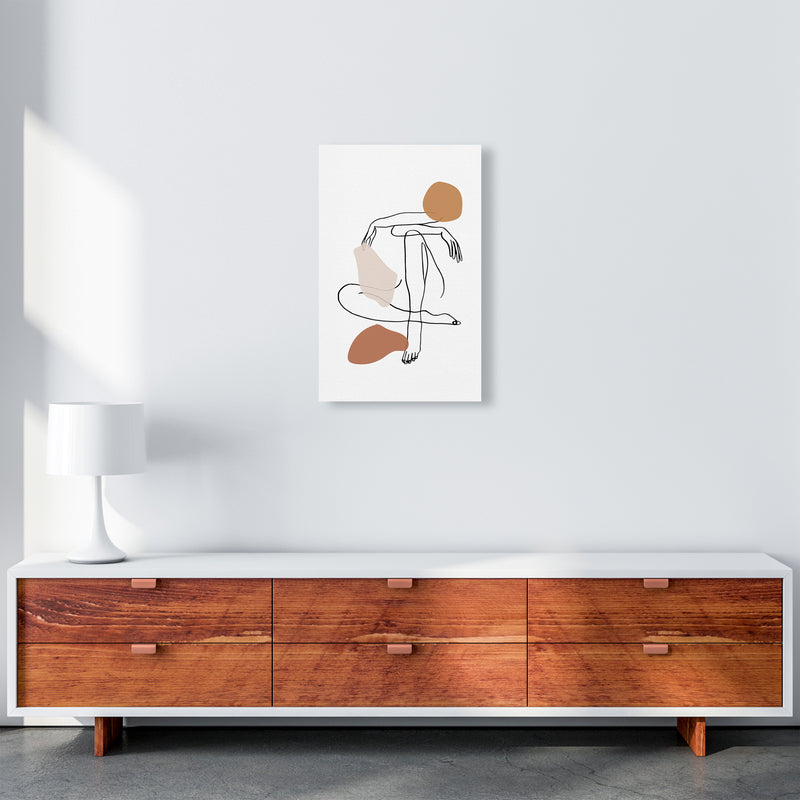 Sitting Legs Arms Crossed Stains Earth Colors By Planeta444 A3 Canvas