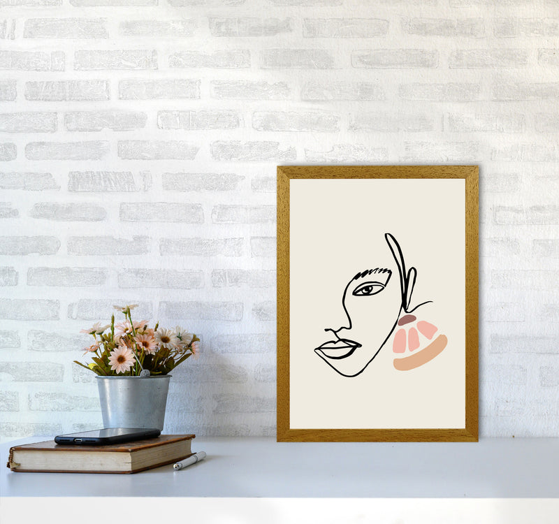 Boho Face With Earrings Sketch1 By Planeta444 A3 Print Only