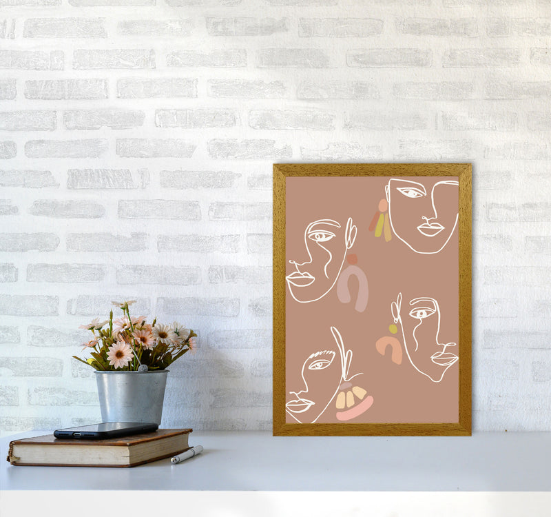 Boho Faces Mix Colors By Planeta444 A3 Print Only