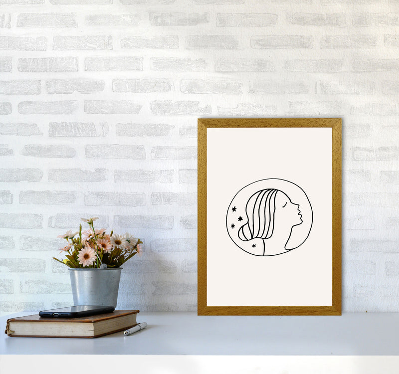 Delicate Face Circle By Planeta444 A3 Print Only