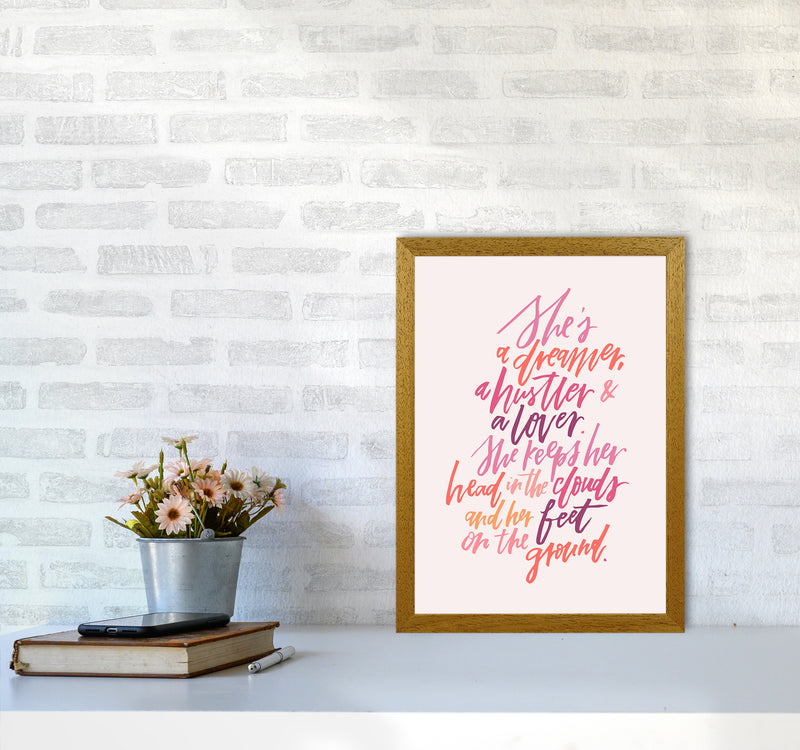 Shes A Dreamer Hustler Lover COLOR By Planeta444 A3 Print Only