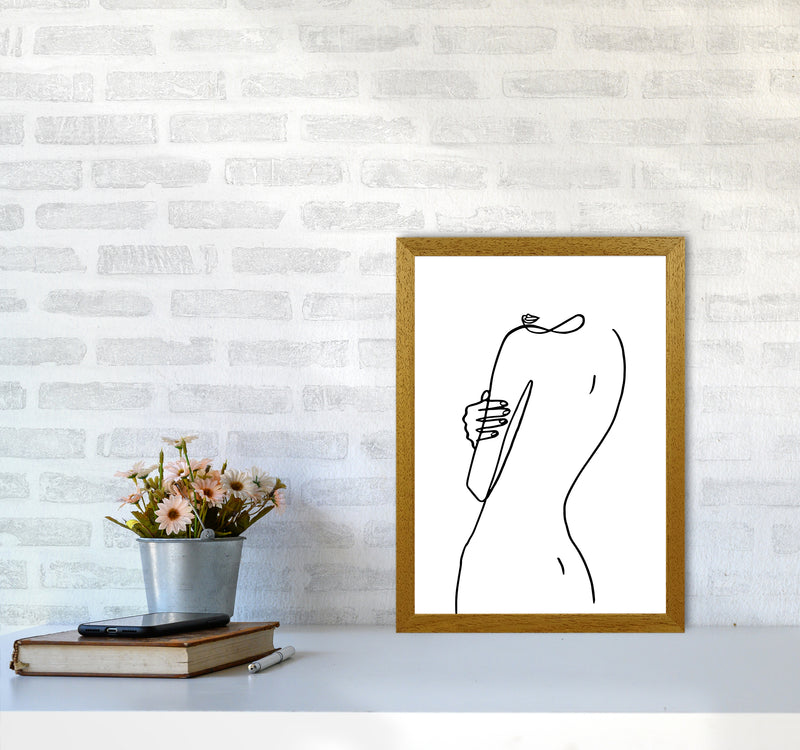 Female Hiding Back Pose By Planeta444 A3 Print Only