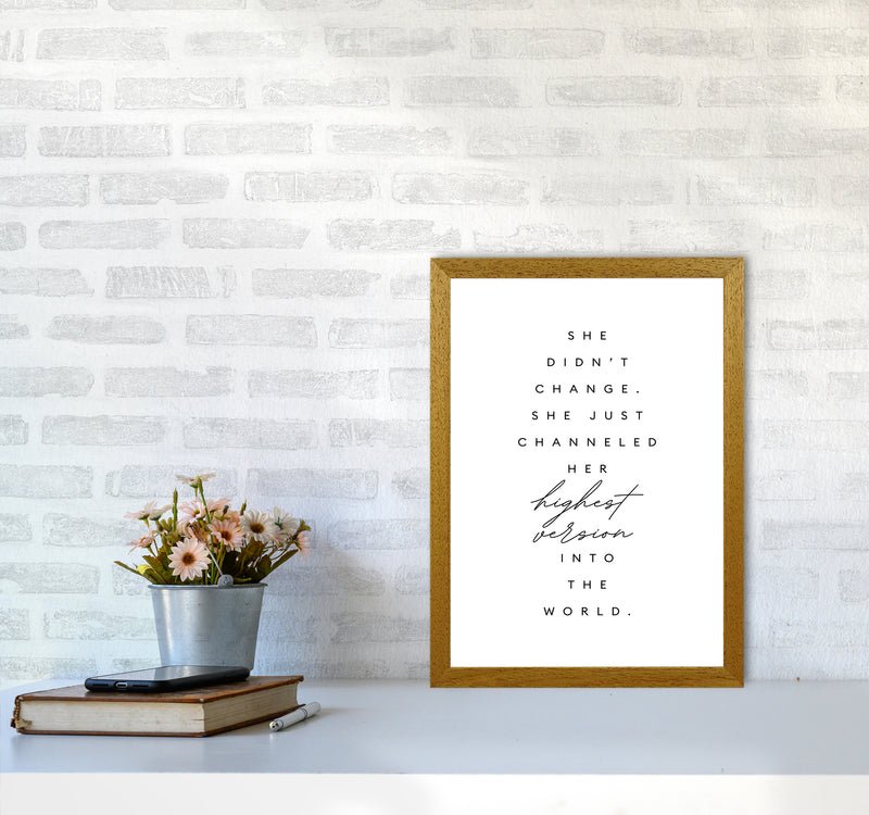 She Didnt Change Type By Planeta444 A3 Print Only