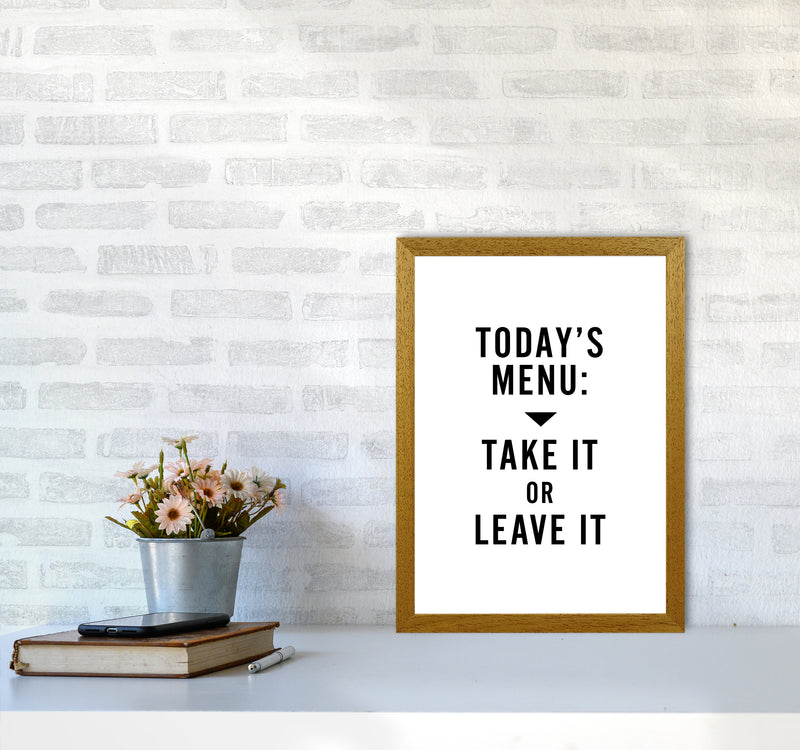 Todays Menu Minimal Quote Art Print By Planeta444 A3 Print Only