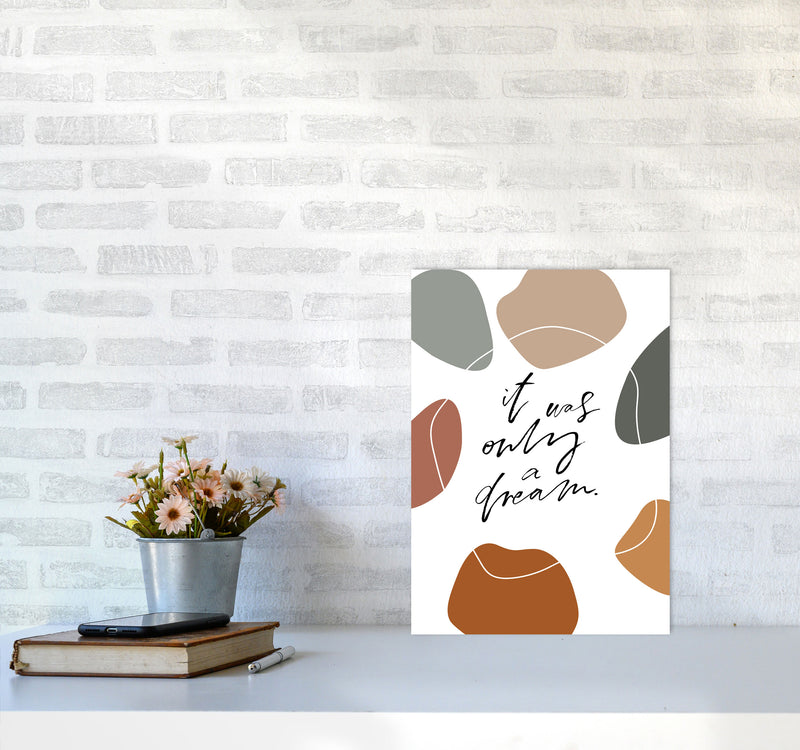 It Was Only A Dream Abstract Shapes By Planeta444 A3 Black Frame