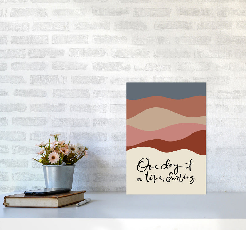 One Day At A Time Abstract By Planeta444 A3 Black Frame