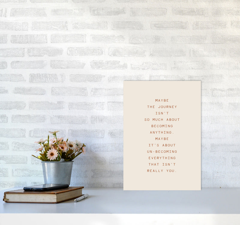 Maybe The Journey Type By Planeta444 A3 Black Frame
