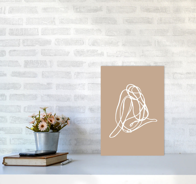 Tangled Lines Female3 By Planeta444 A3 Black Frame