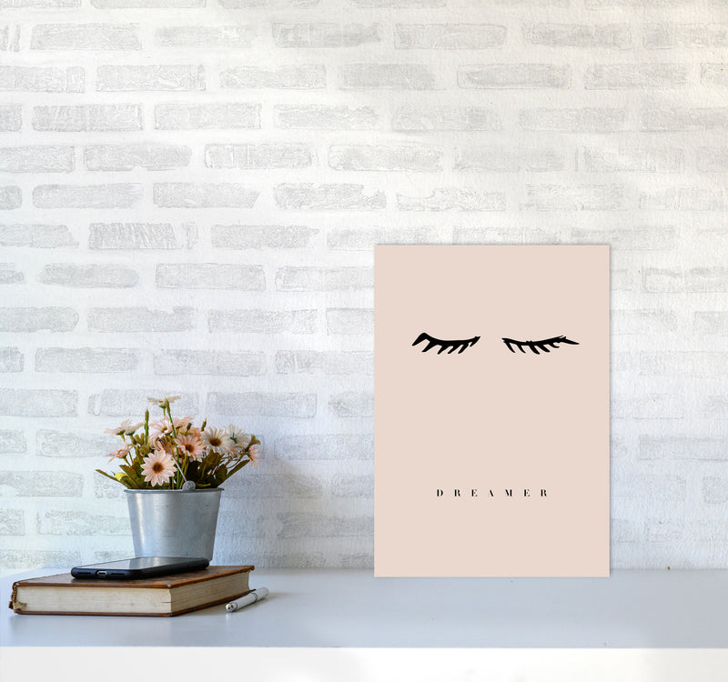 Lashes Dreamer Nude By Planeta444 A3 Black Frame