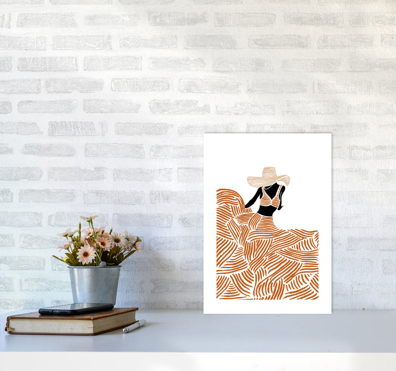 Diving Into Earth By Planeta444 A3 Black Frame