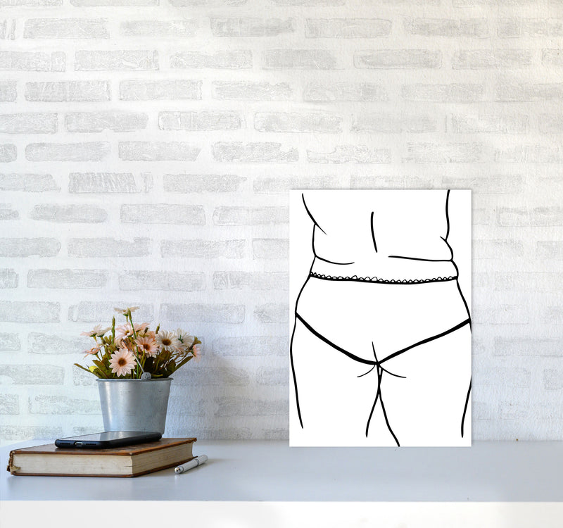 Curvy Female Back2 By Planeta444 A3 Black Frame