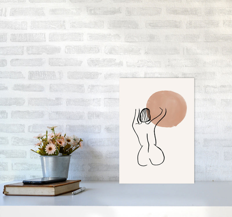 Line Nudes Back1 By Planeta444 A3 Black Frame
