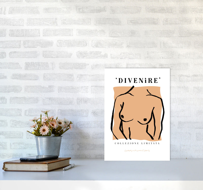 Divenire2 Corpo By Planeta444 A3 Black Frame