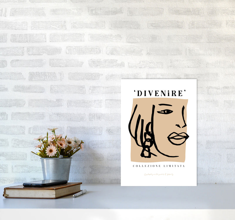 Divenire1 Viso By Planeta444 A3 Black Frame