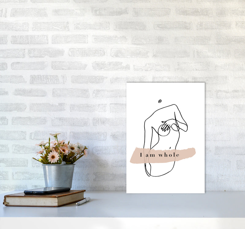 Covering Breasts With One Hand I Am Whole By Planeta444 A3 Black Frame
