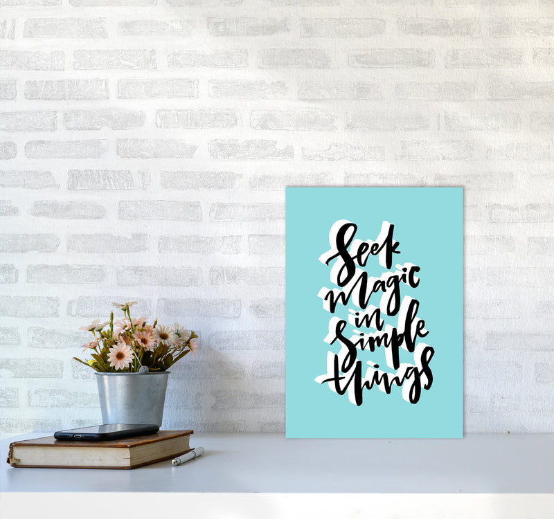 Seek Magic In Simple Things By Planeta444 A3 Black Frame