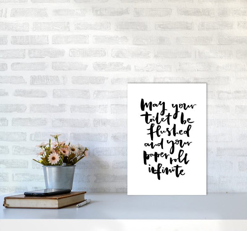 May Your Toilet Be Flushed Bathroom Art Print By Planeta444 A3 Black Frame