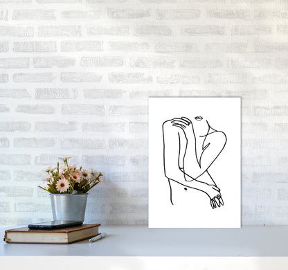 Hiding Front Pose By Planeta444 A3 Black Frame