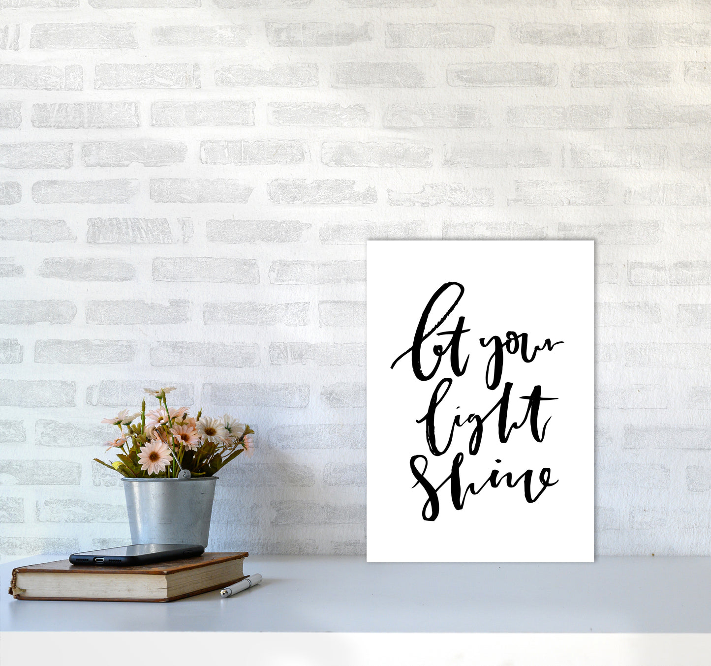 Let Your Light Shine By Planeta444 A3 Black Frame