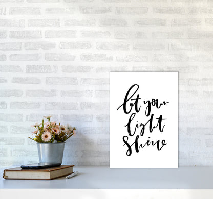 Let Your Light Shine By Planeta444 A3 Black Frame