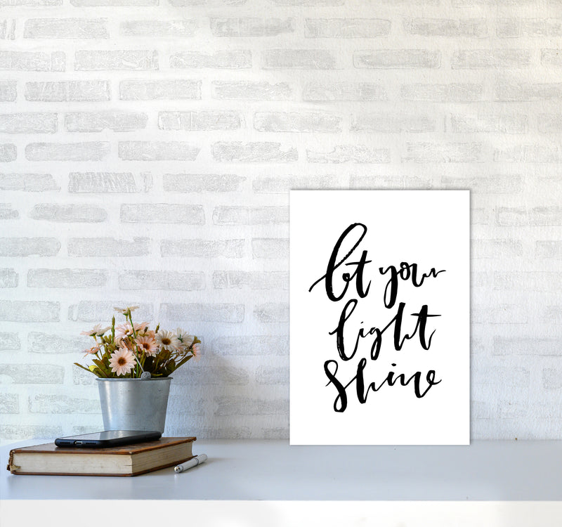 Let Your Light Shine By Planeta444 A3 Black Frame