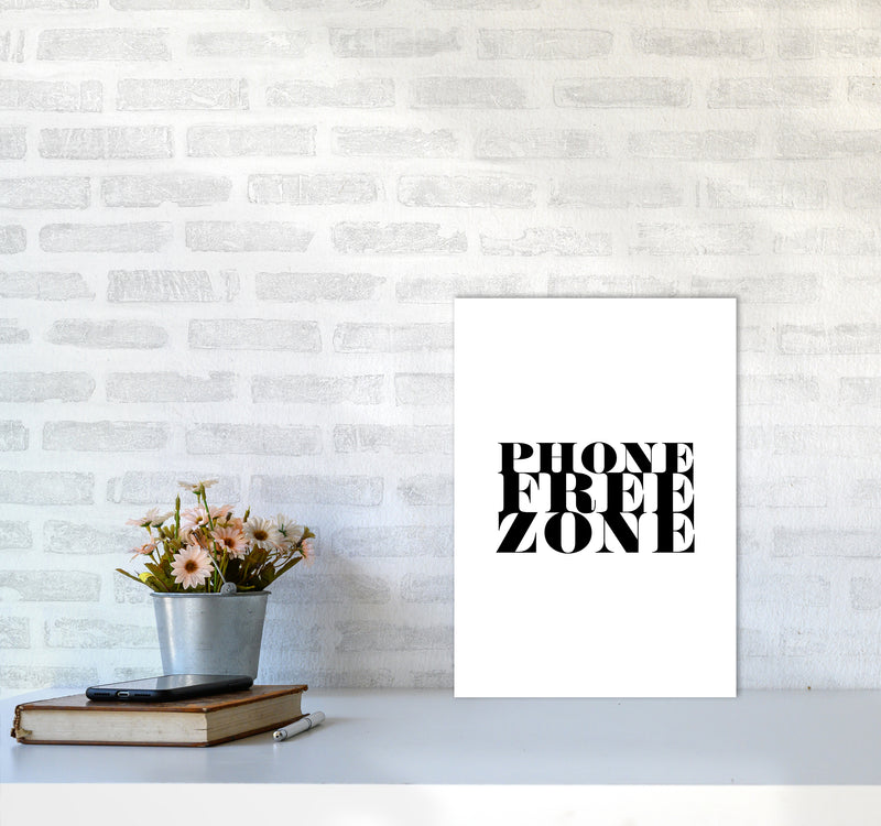 Phone Free Zone By Planeta444 A3 Black Frame