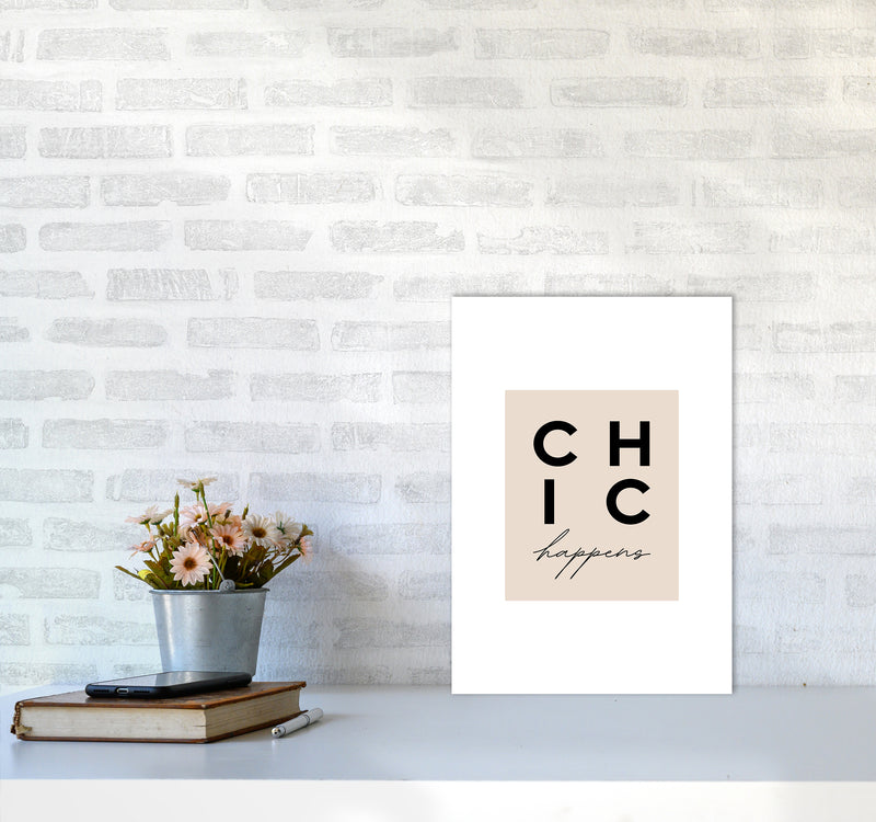 Chic Happens3 By Planeta444 A3 Black Frame
