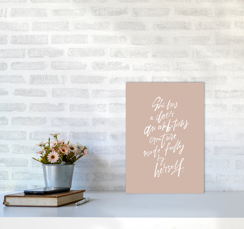She Was A Doer By Planeta444 A3 Black Frame