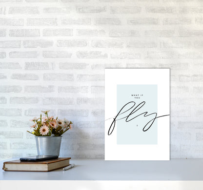 What If You Fly By Planeta444 A3 Black Frame