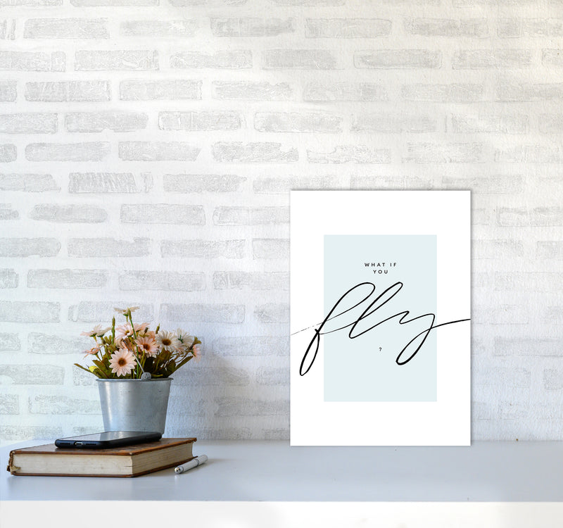 What If You Fly By Planeta444 A3 Black Frame