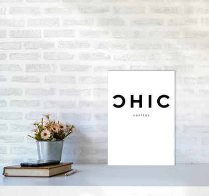 Chic Happens2 By Planeta444 A3 Black Frame