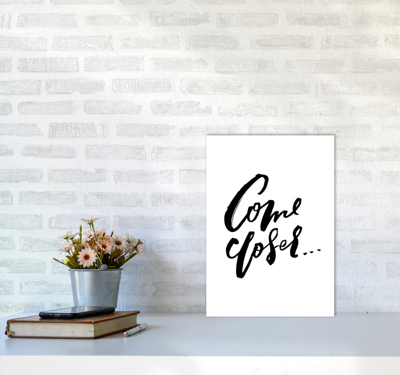 Come Closer By Planeta444 A3 Black Frame
