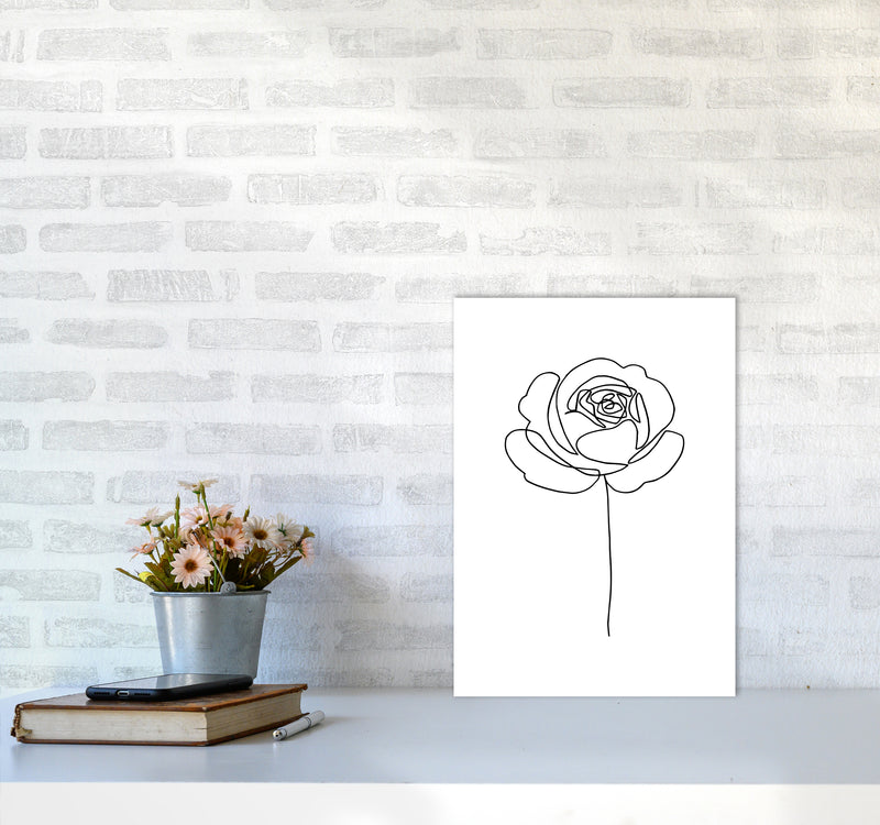 Rose1 By Planeta444 A3 Black Frame