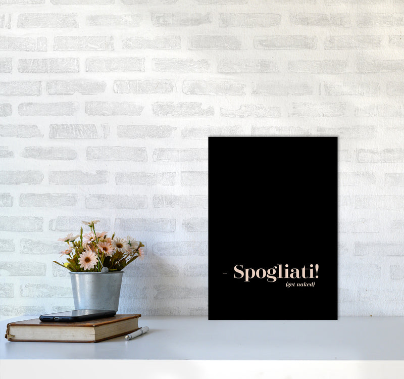 Spogliati By Planeta444 A3 Black Frame