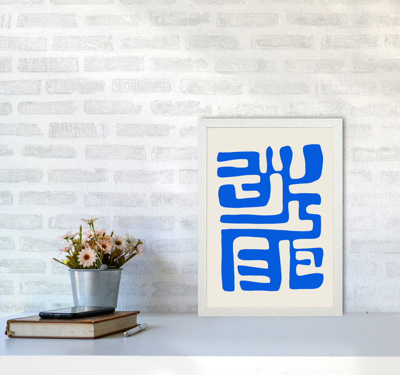 Abstract Geometric Labyrinth1cutout By Planeta444 A3 Oak Frame
