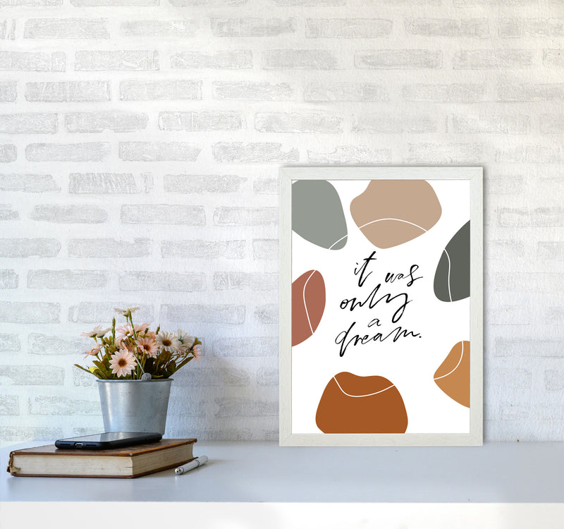 It Was Only A Dream Abstract Shapes By Planeta444 A3 Oak Frame