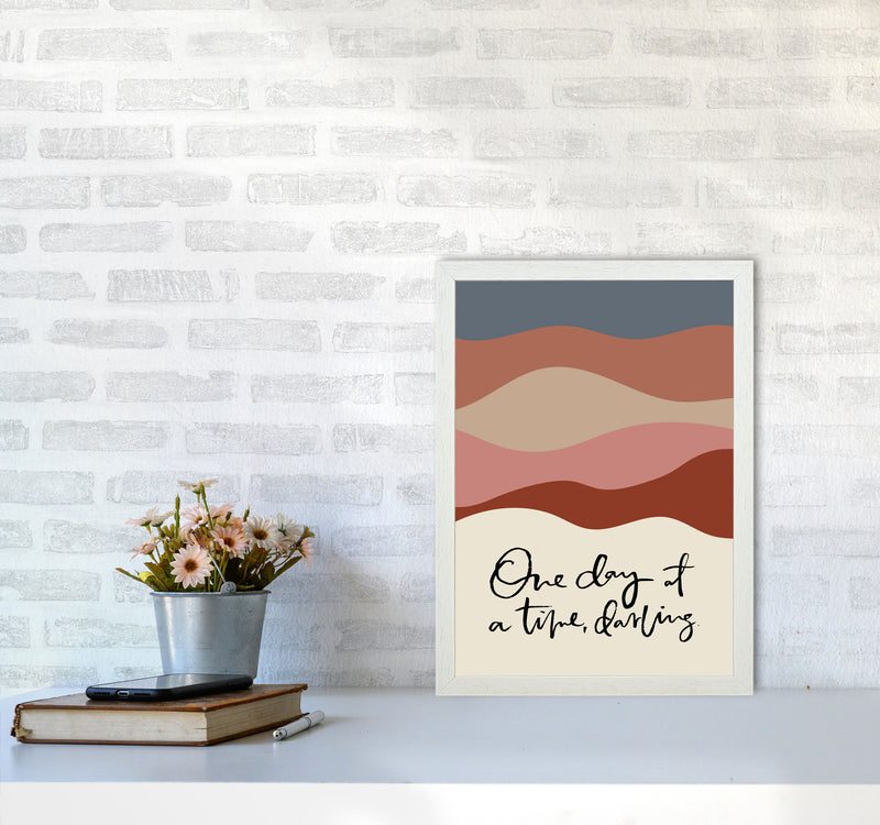 One Day At A Time Abstract By Planeta444 A3 Oak Frame