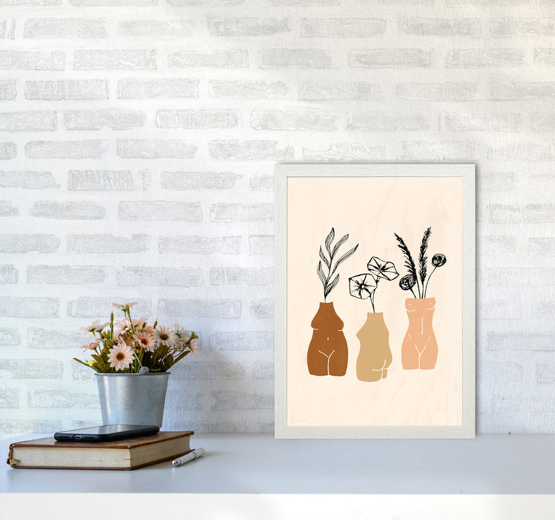 Vases Sculptures 3women1 By Planeta444 A3 Oak Frame