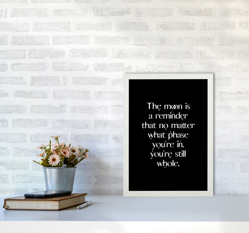 The Moon Is A Reminder By Planeta444 A3 Oak Frame