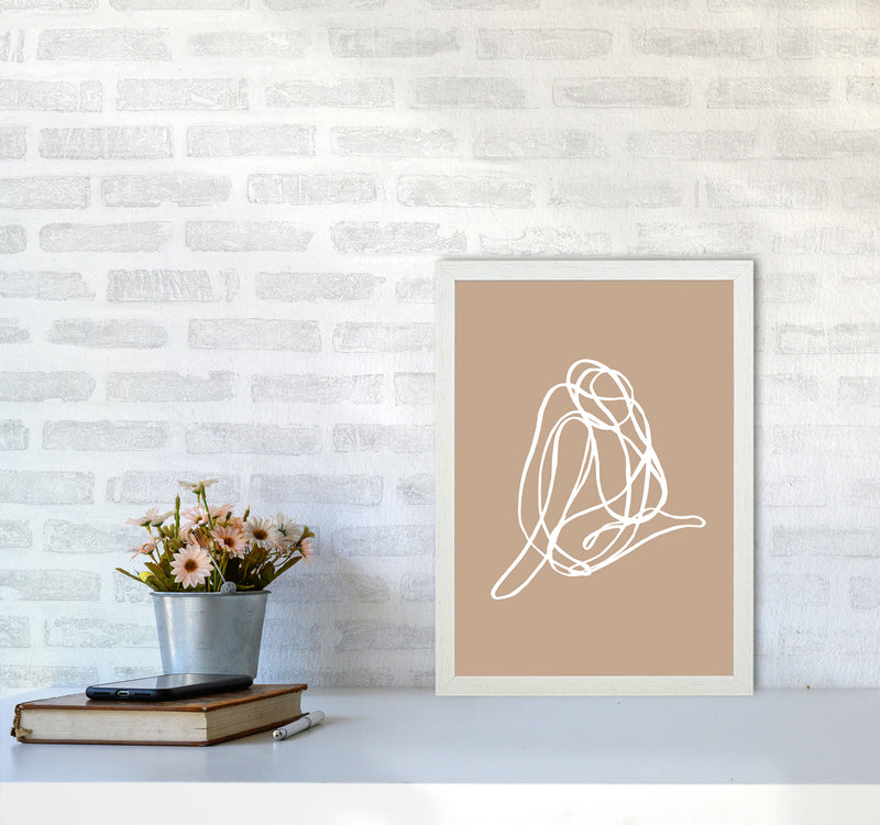 Tangled Lines Female3 By Planeta444 A3 Oak Frame