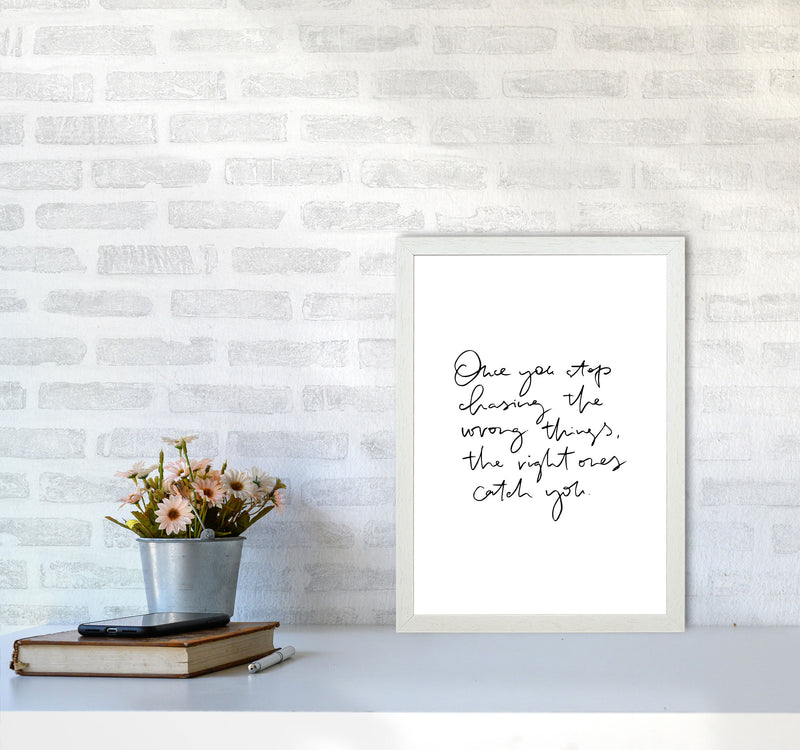 Once You Stop Chasing By Planeta444 A3 Oak Frame