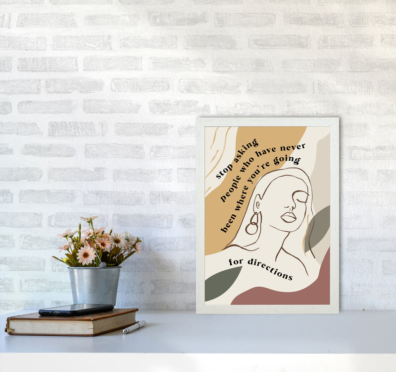 Stop Asking People By Planeta444 A3 Oak Frame