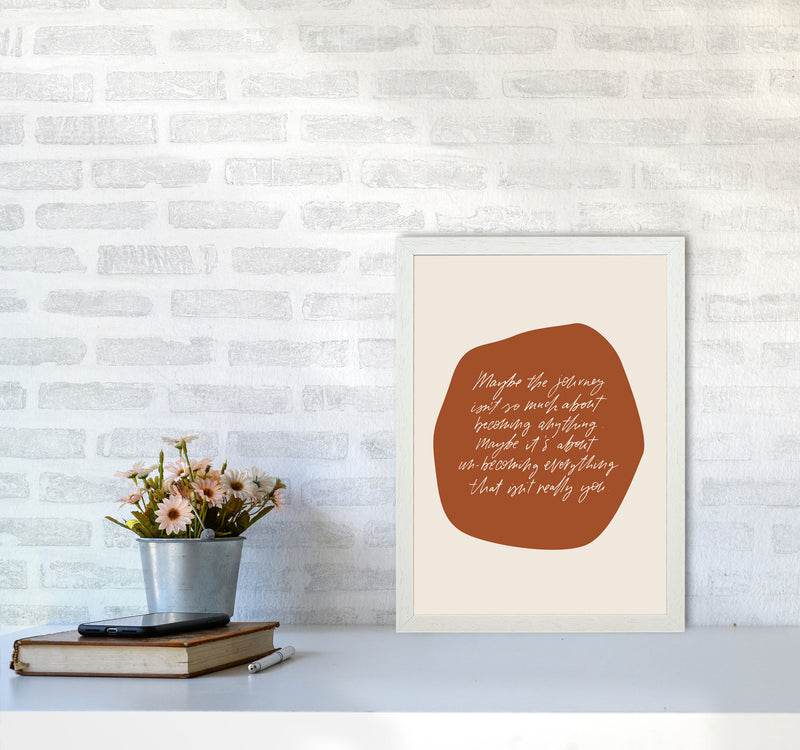 Maybe The Journey By Planeta444 A3 Oak Frame
