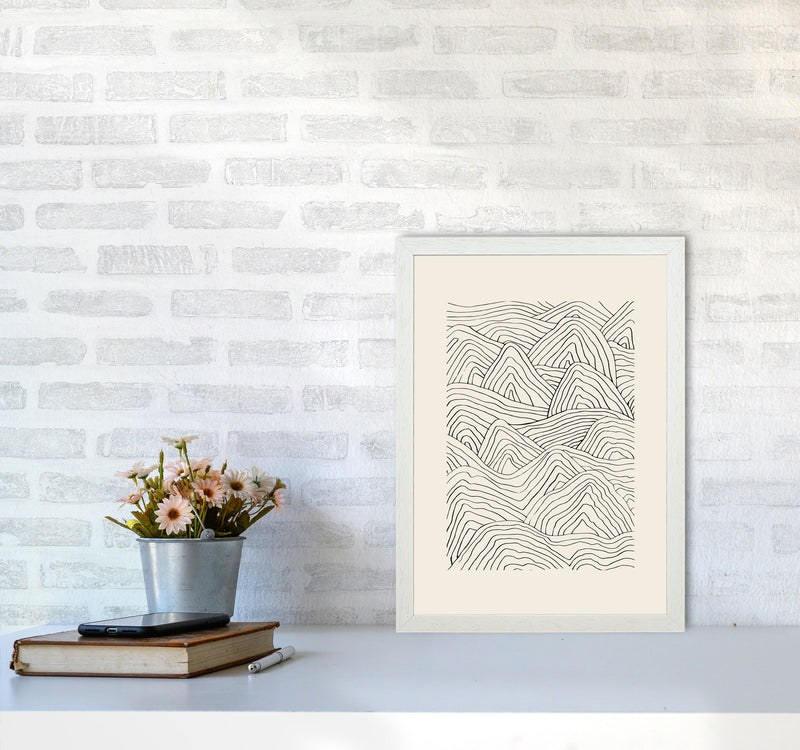 Organic Dunes By Planeta444 A3 Oak Frame