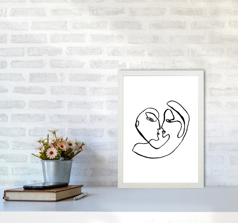 Love Embrace By Planeta444 A3 Oak Frame
