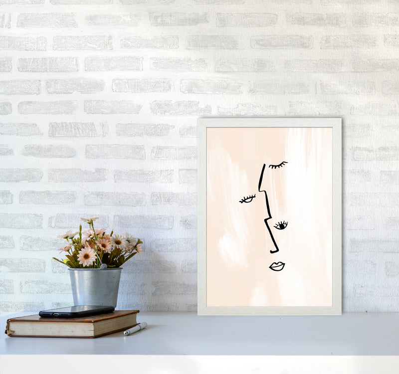 Printed Picasso Minimal Profiles2 By Planeta444 A3 Oak Frame