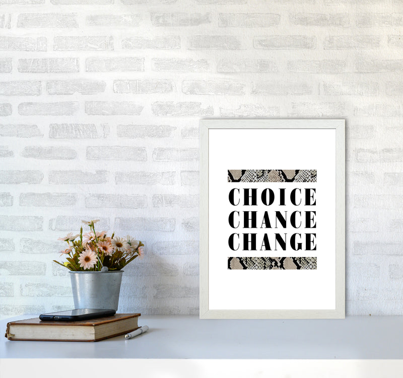 Choice Chance Change Snake By Planeta444 A3 Oak Frame