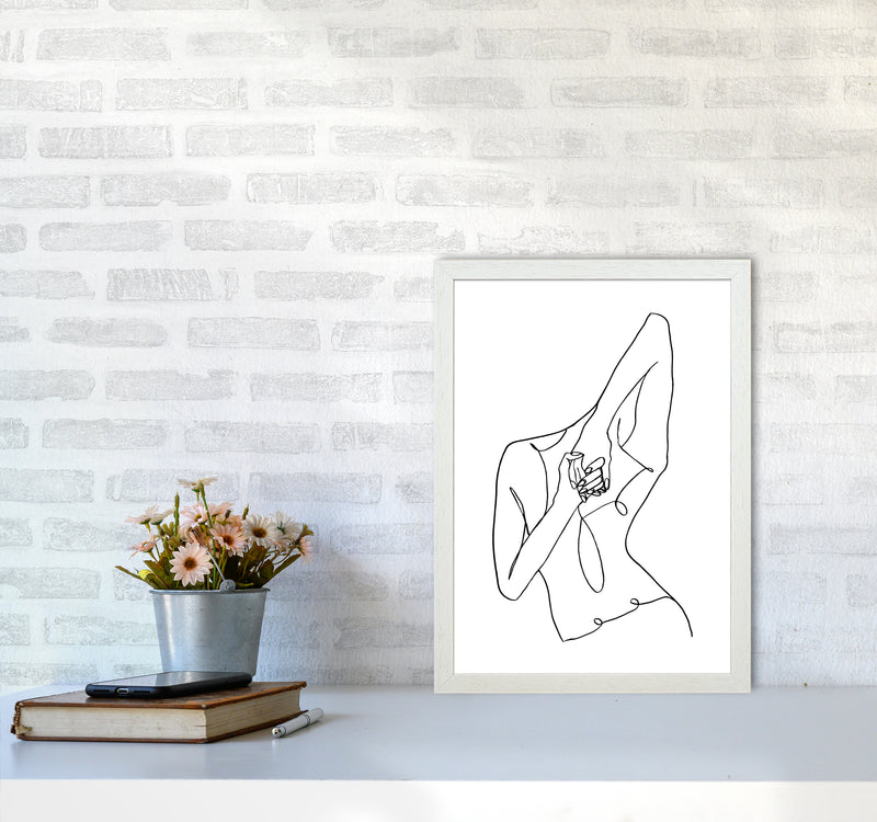 Hands Crossed At The Back By Planeta444 A3 Oak Frame