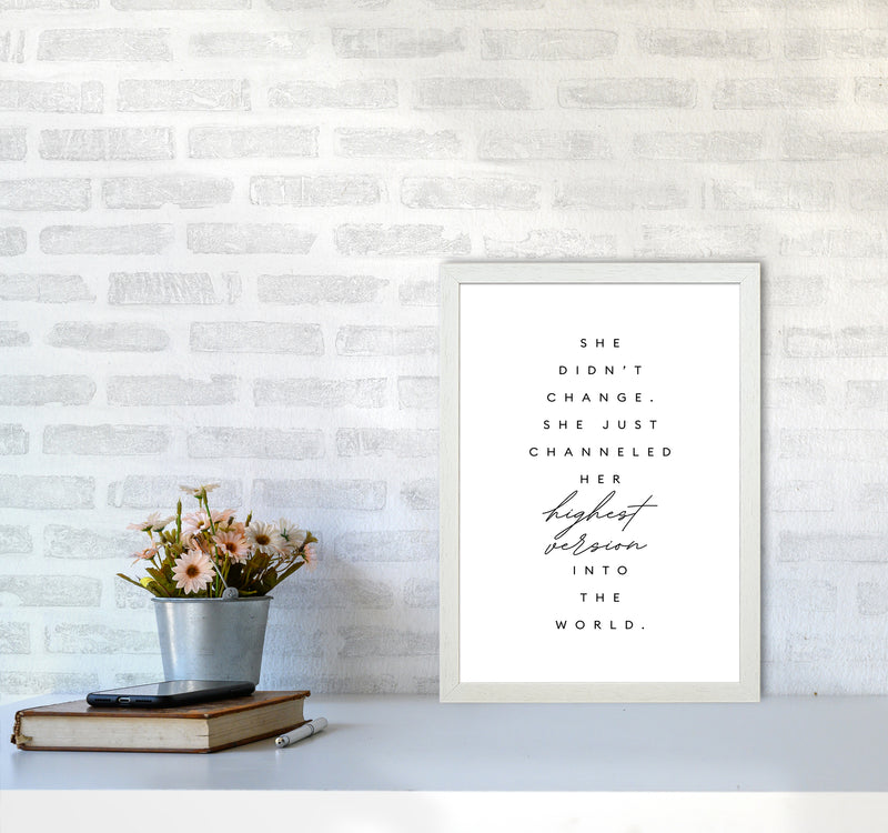 She Didnt Change Type By Planeta444 A3 Oak Frame