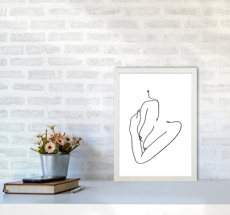 Female Holding Arms  By Planeta444 A3 Oak Frame